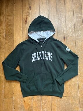 Colosseum Women's Michigan State Spartans Zip Hoodie Large